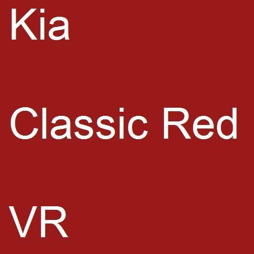 Kia, Classic Red, VR.